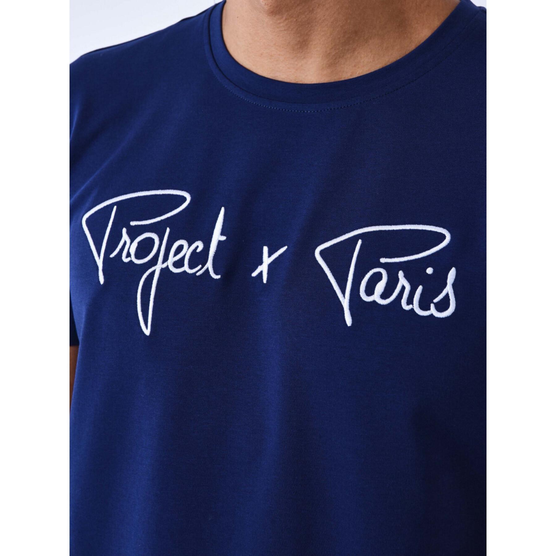 Logo borduurwerk T-shirt Project X Paris Basic