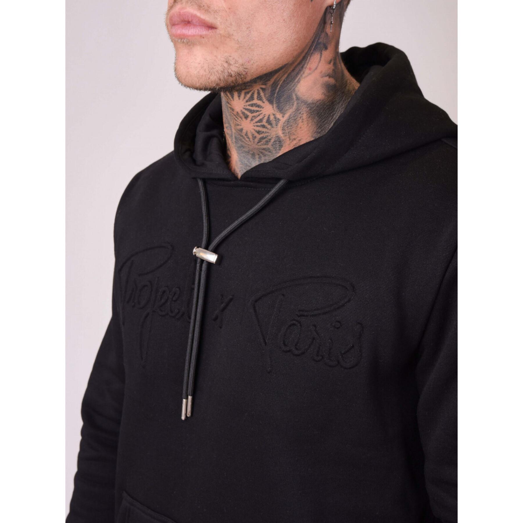 Sweatshirt hoodie met logo in reliëf Project X Paris