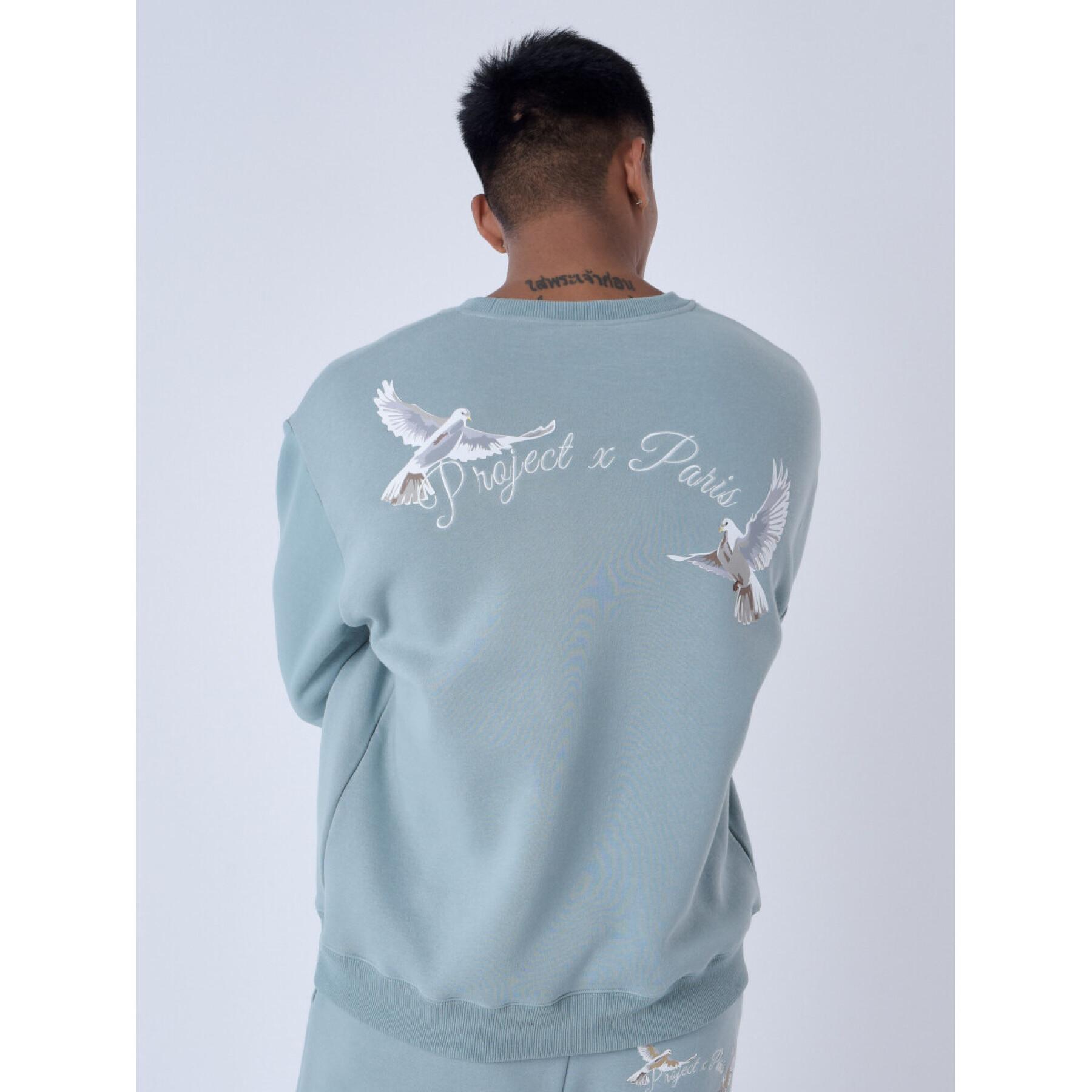Sweatshirt duivenmotief Project X Paris Loose