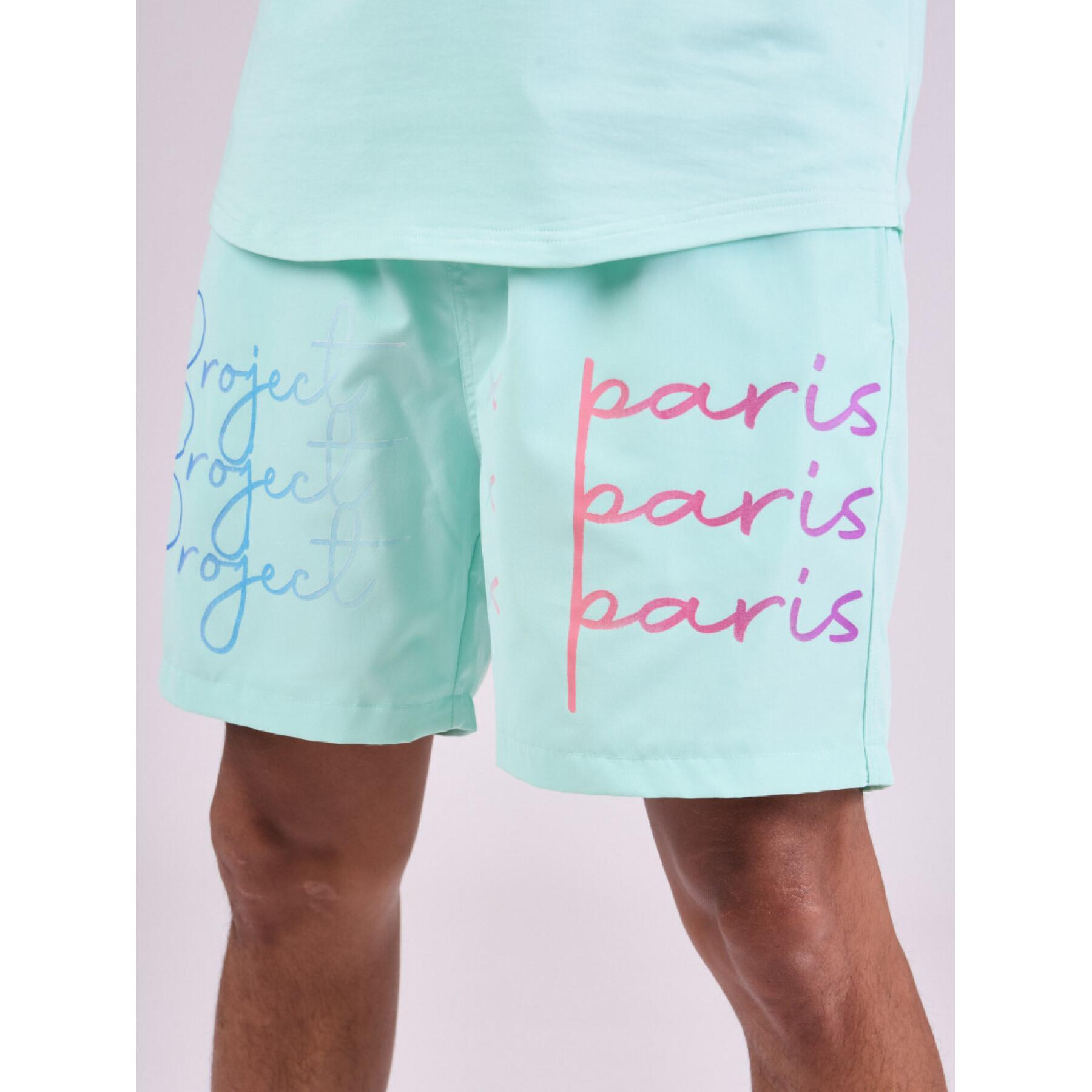 Korte broek met groot logo Project X Paris