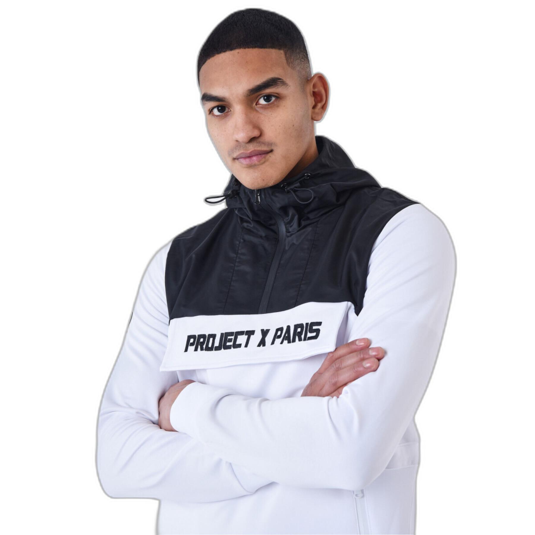 Tweekleurige windjack hoodie Project X Paris