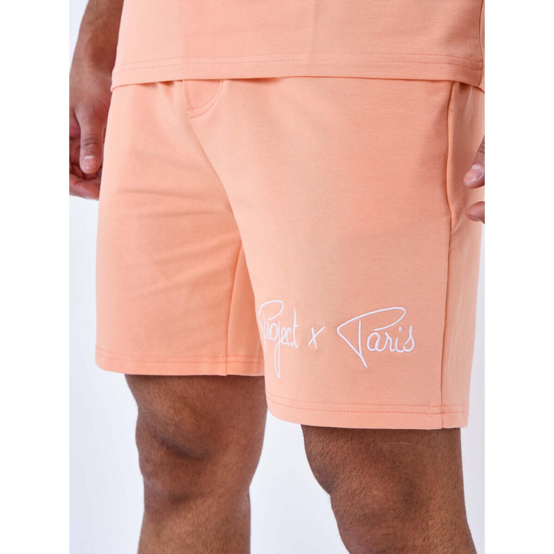 Basic shorts met geborduurd logo Project X Paris
