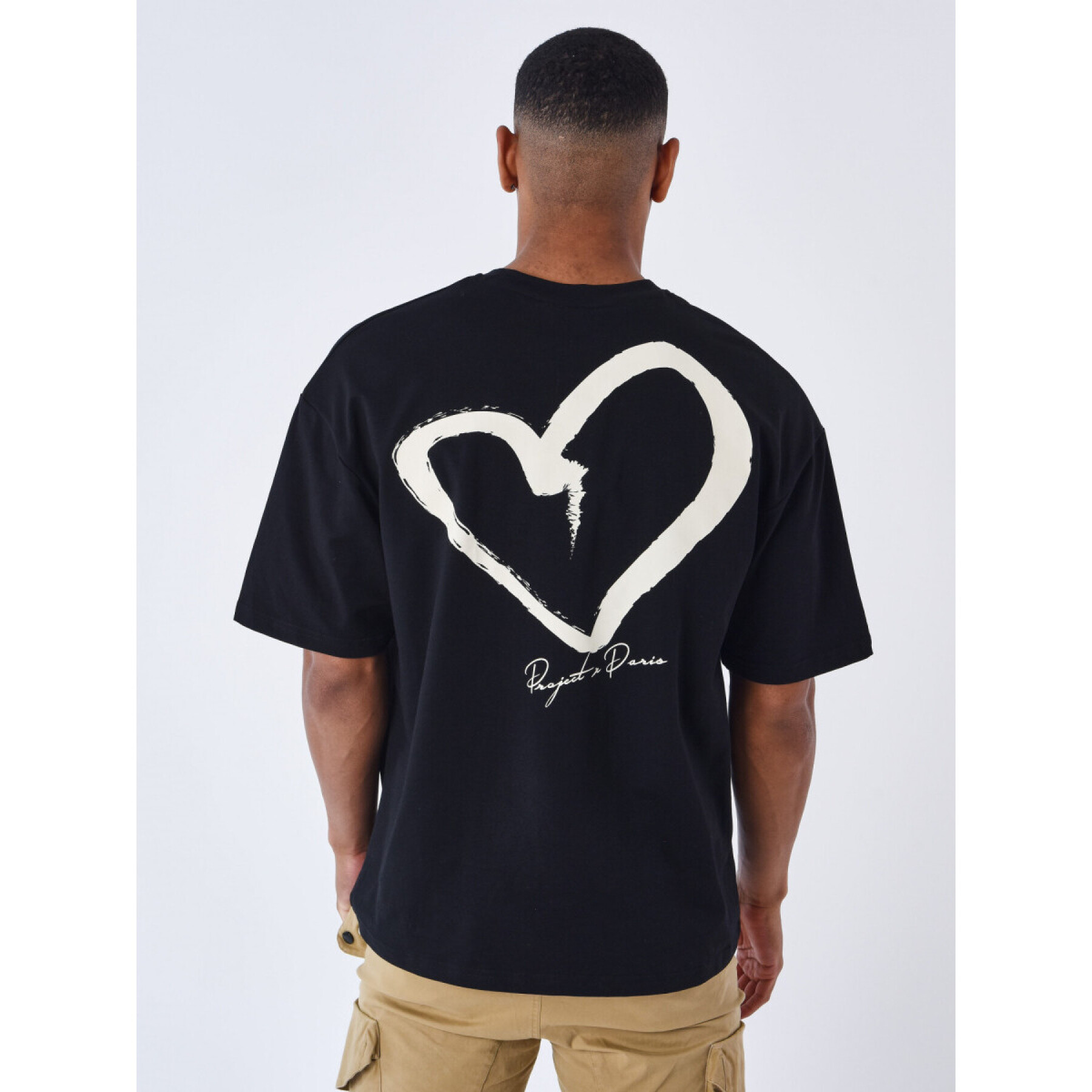 Geborduurd T-shirt Project X Paris Street Heart