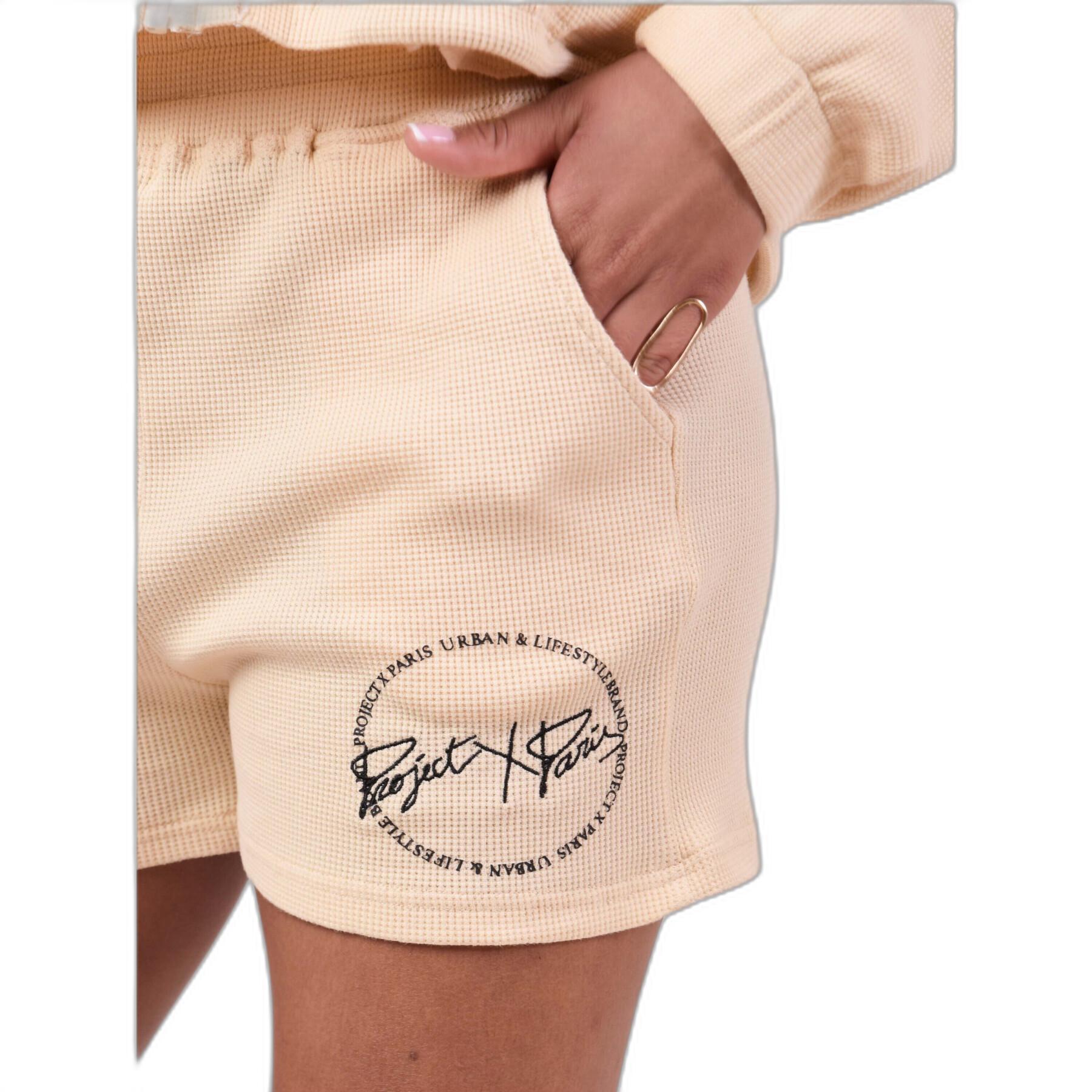 Gebreide piqué Short broek voor dames Project X Paris
