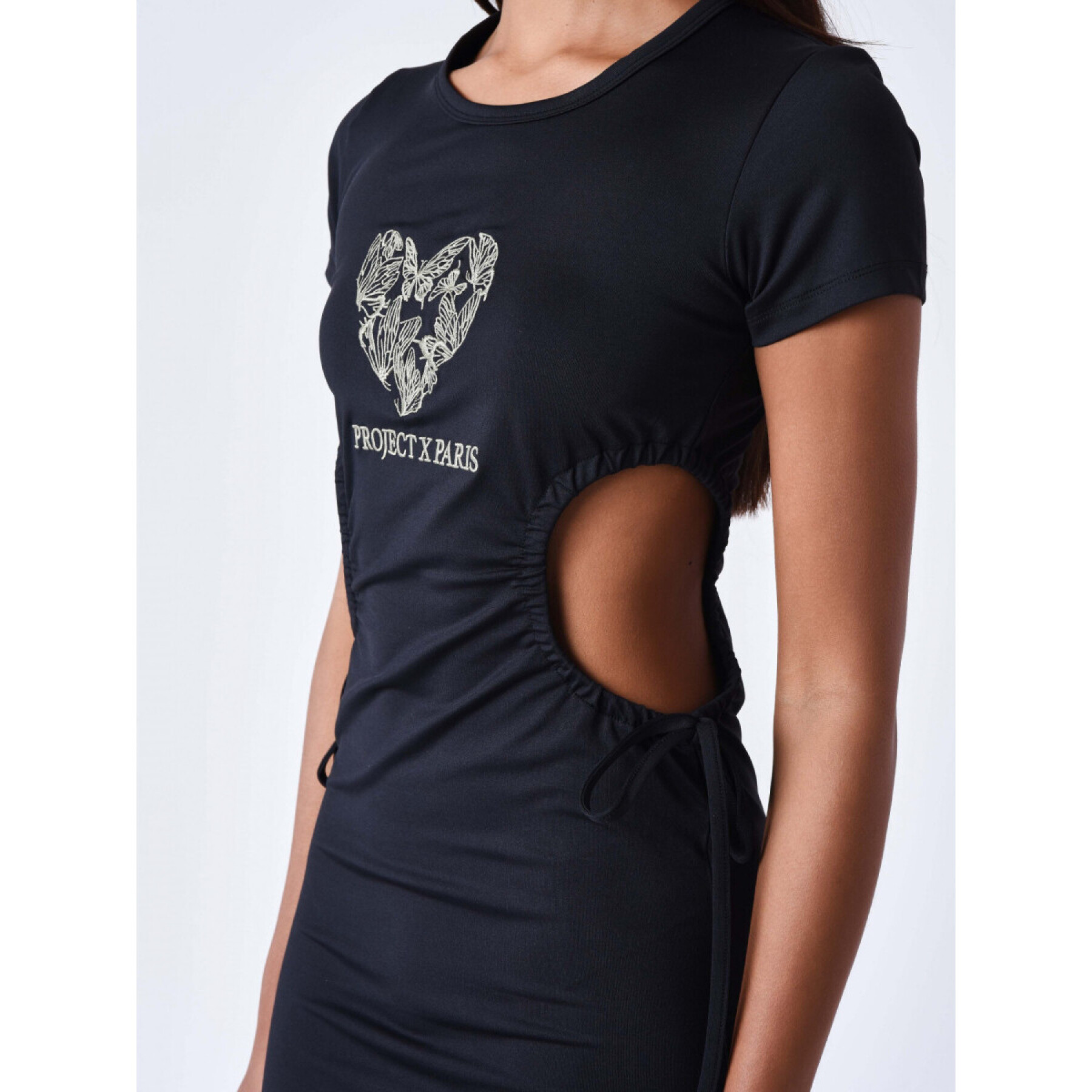 T-shirtjurk met vlinder voor dames Project X Paris