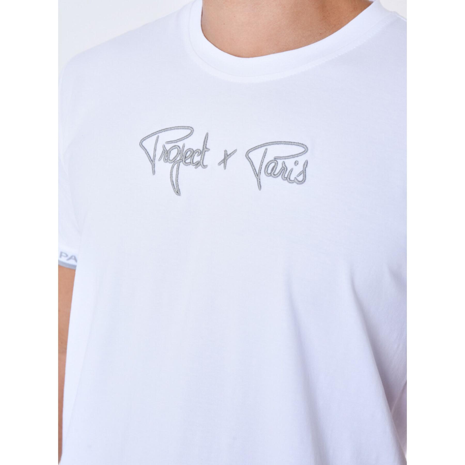 Geborduurd logo T-shirt Project X Paris