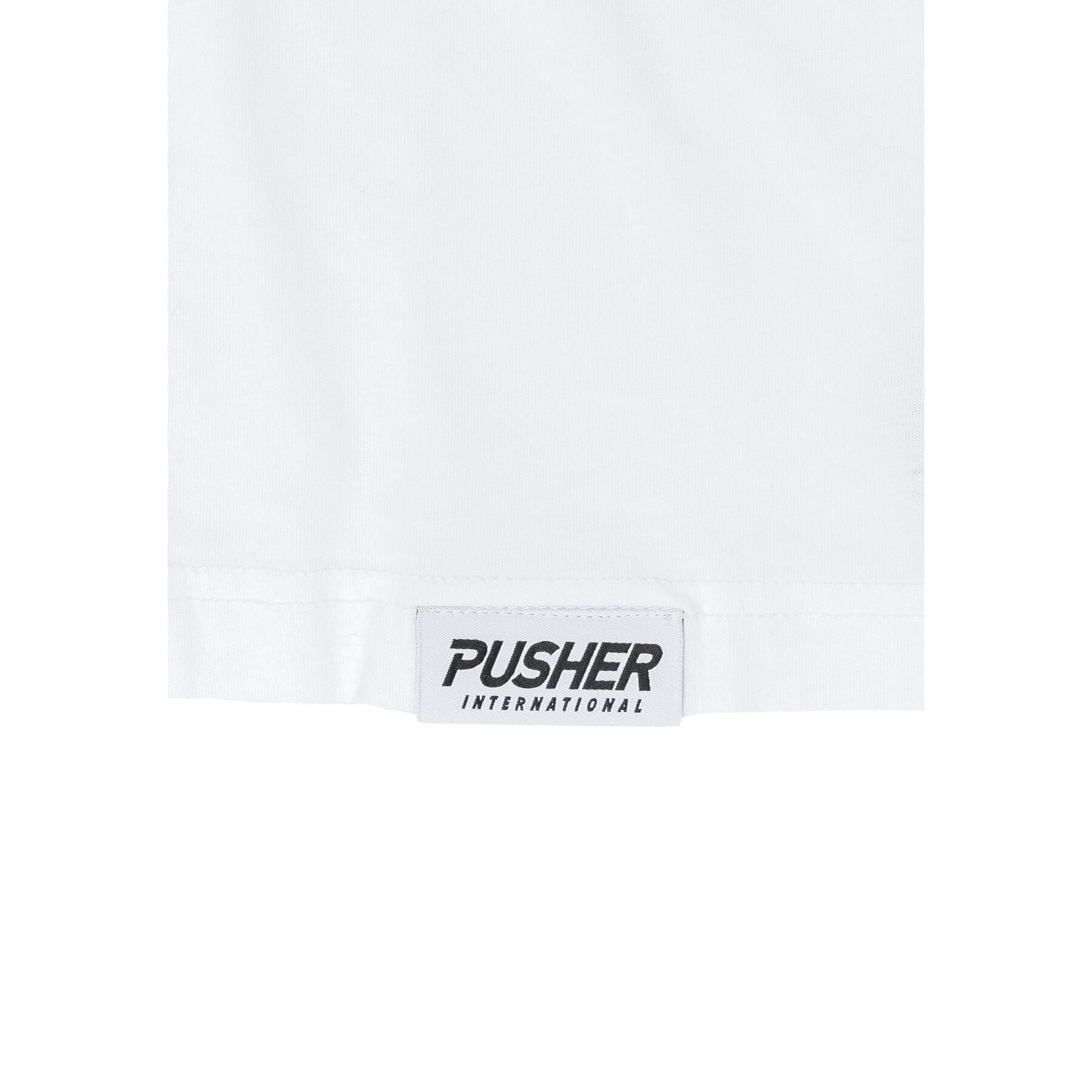 T-shirt Pusher hustle small logo