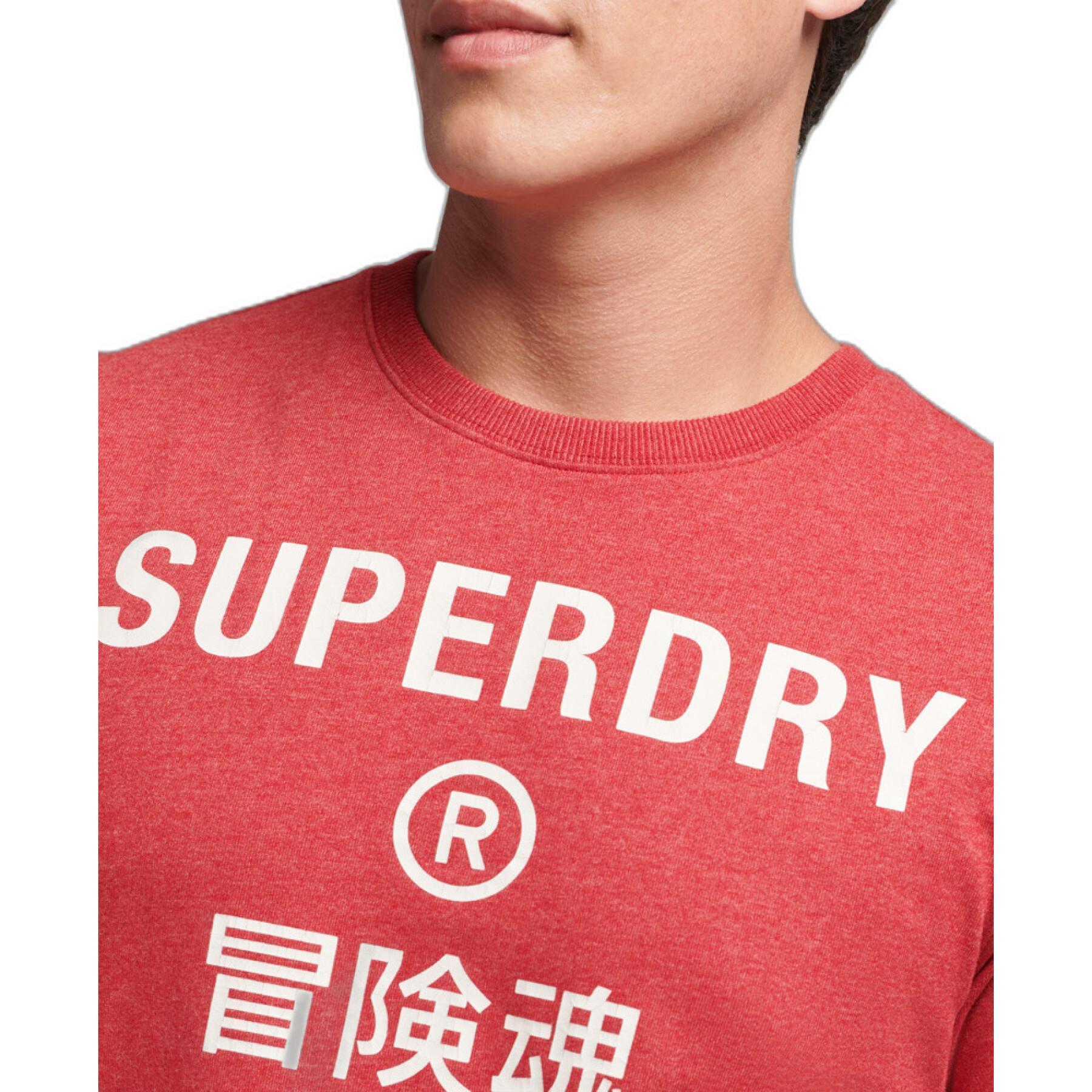 Gevlekt T-shirt Superdry Vintage Logo Corporate