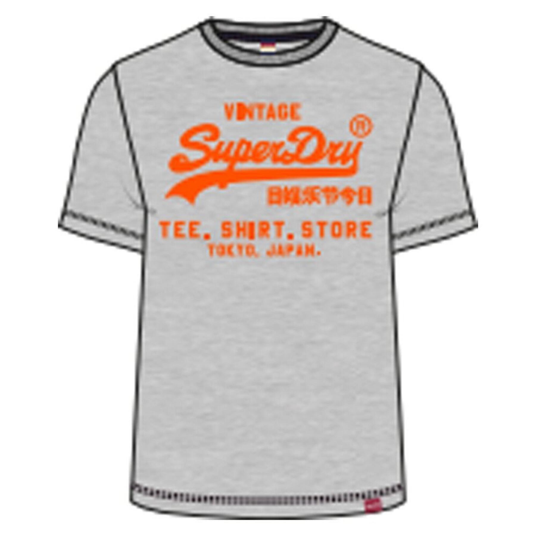 Fluorescerend T-shirt Superdry Vintage Logo