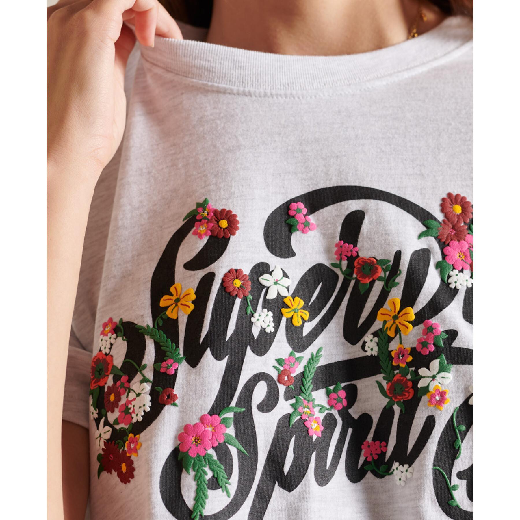 Dames-T-shirt Superdry Script Style