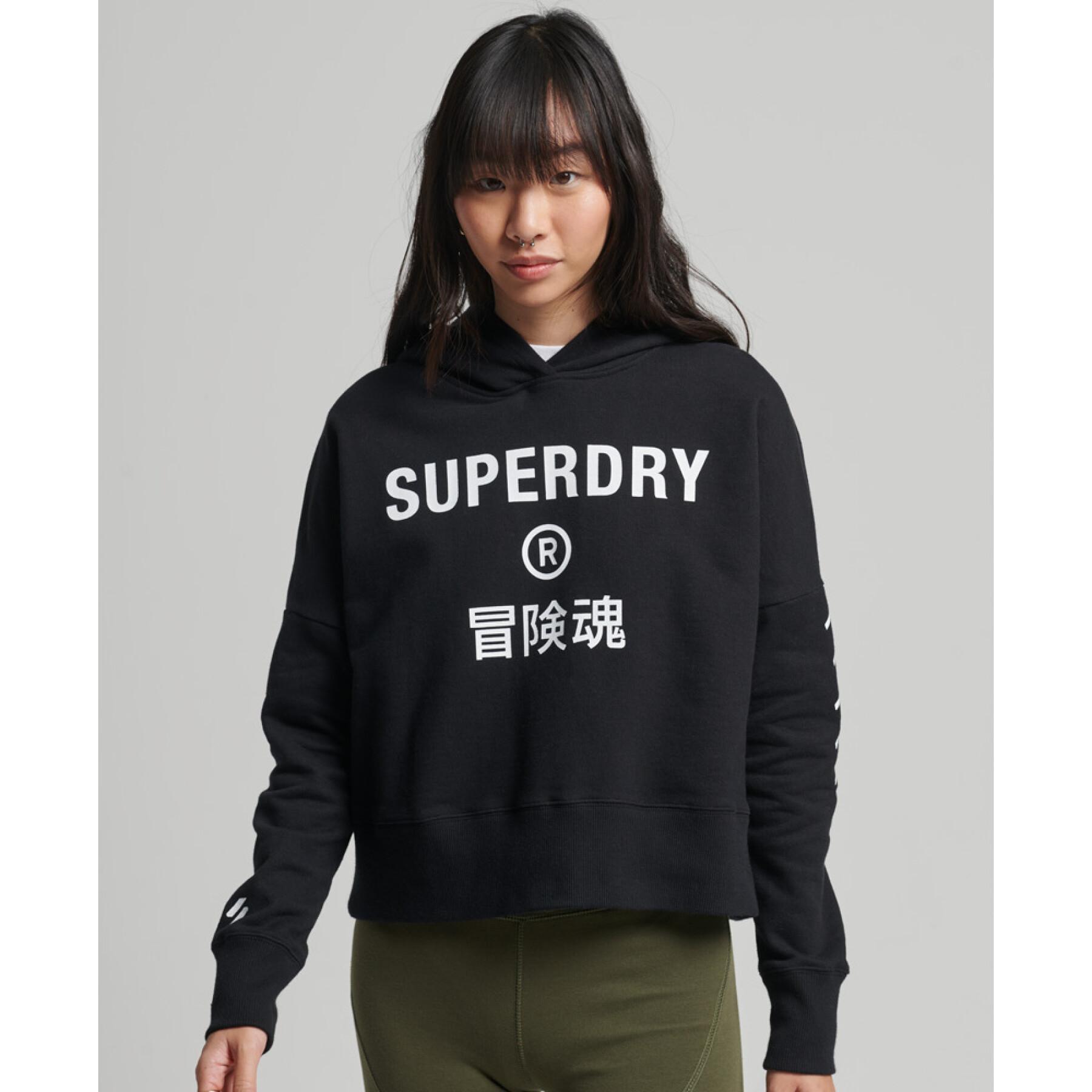 Dames sweatshirt met capuchon Superdry Core