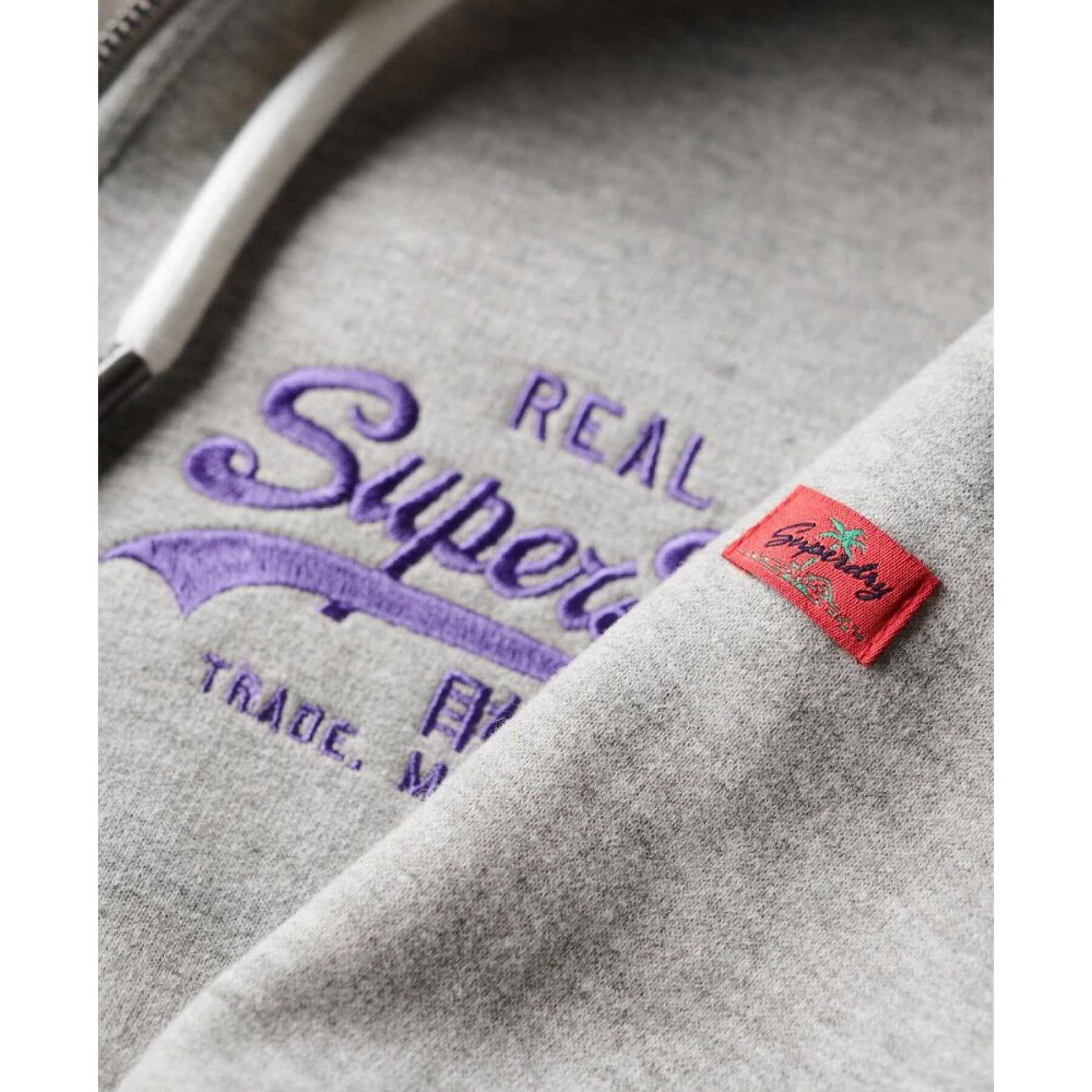 Fluorescerende zip-up hoodie voor dames Superdry