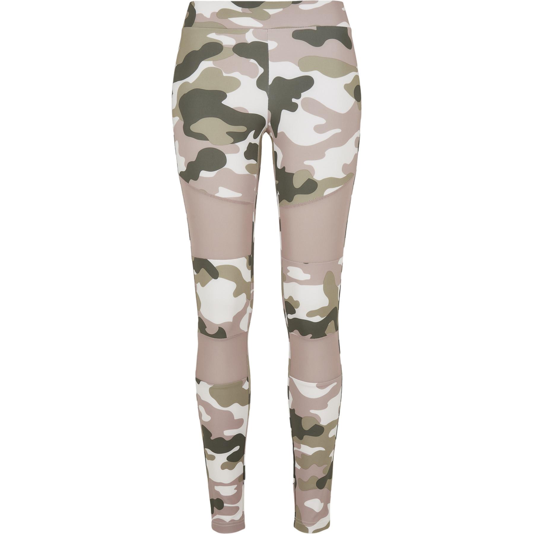 Dames legging Urban Classics camouflage tech (Grandes tailles)