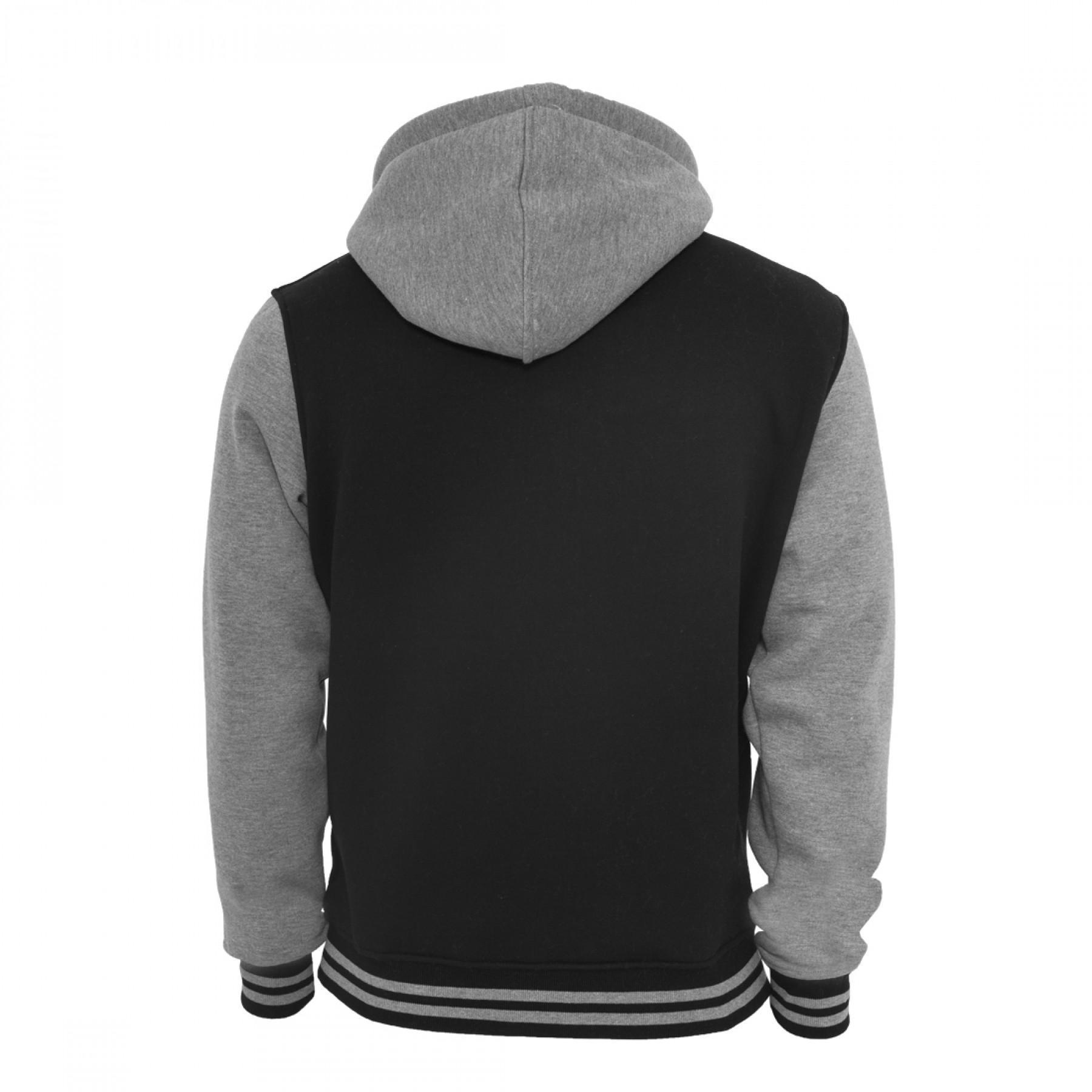 Hooded sweatshirt urban Classic 2-tone zip