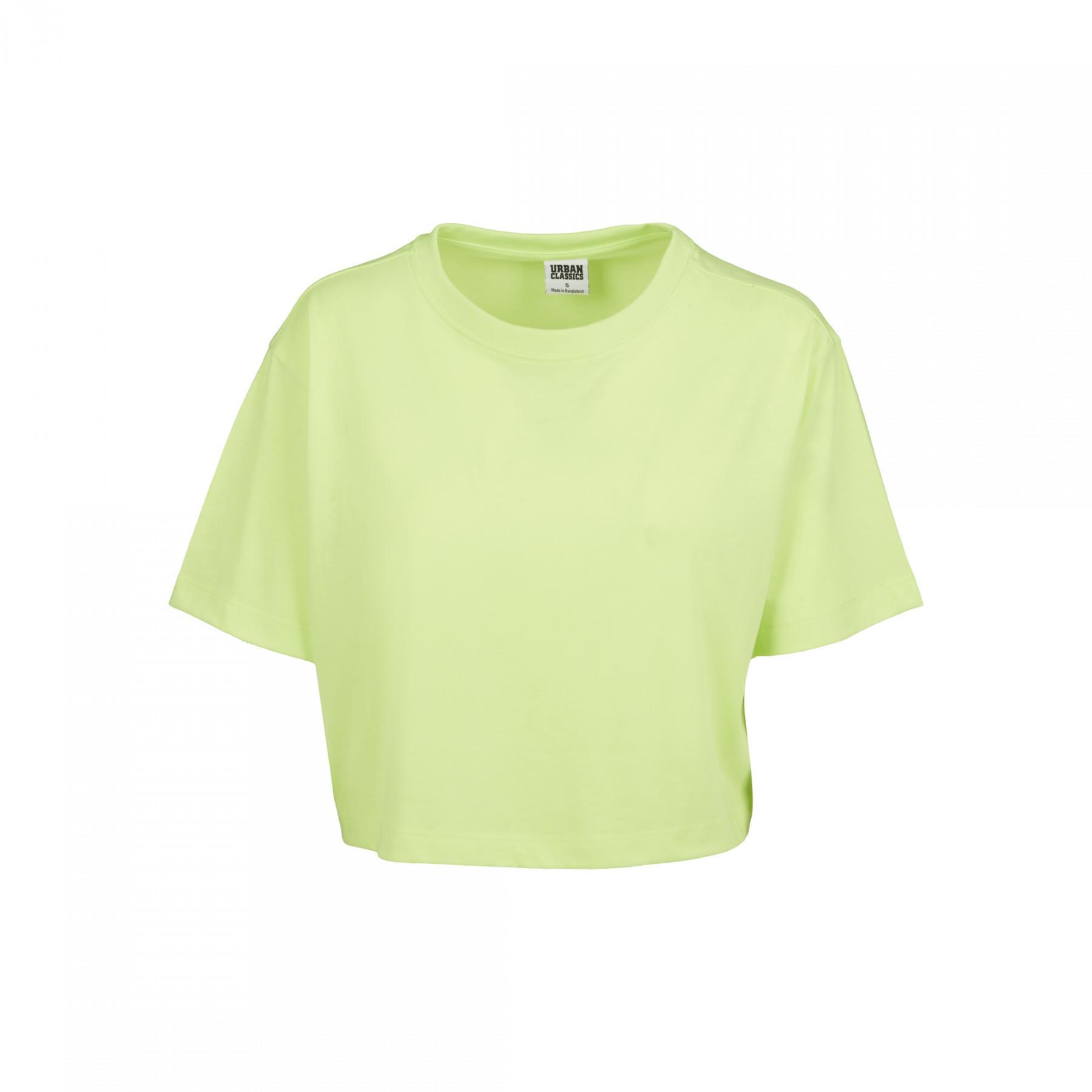 Urban Classic Oversized neon GT-shirt voor vrouwen
