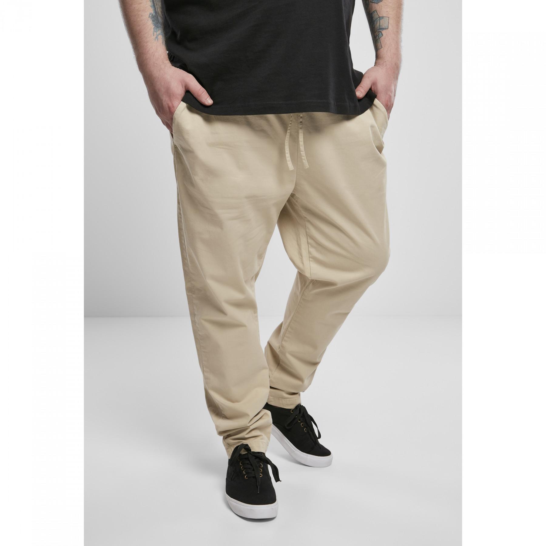 Broek Urban Classics tapered cotton jogger (grandes tailles)