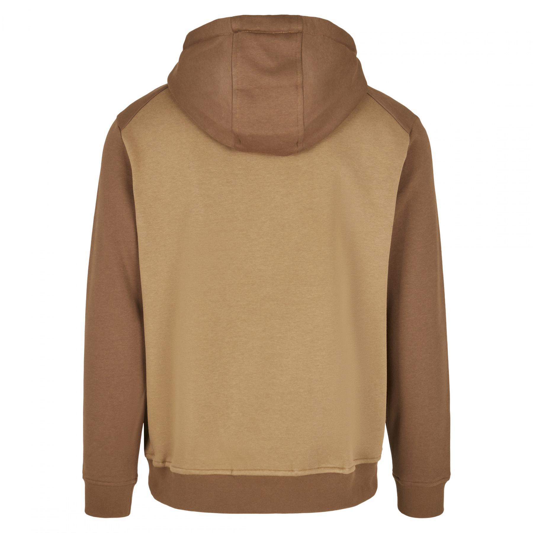 Hooded sweatshirt Urban Classics 2-tone fake raglan