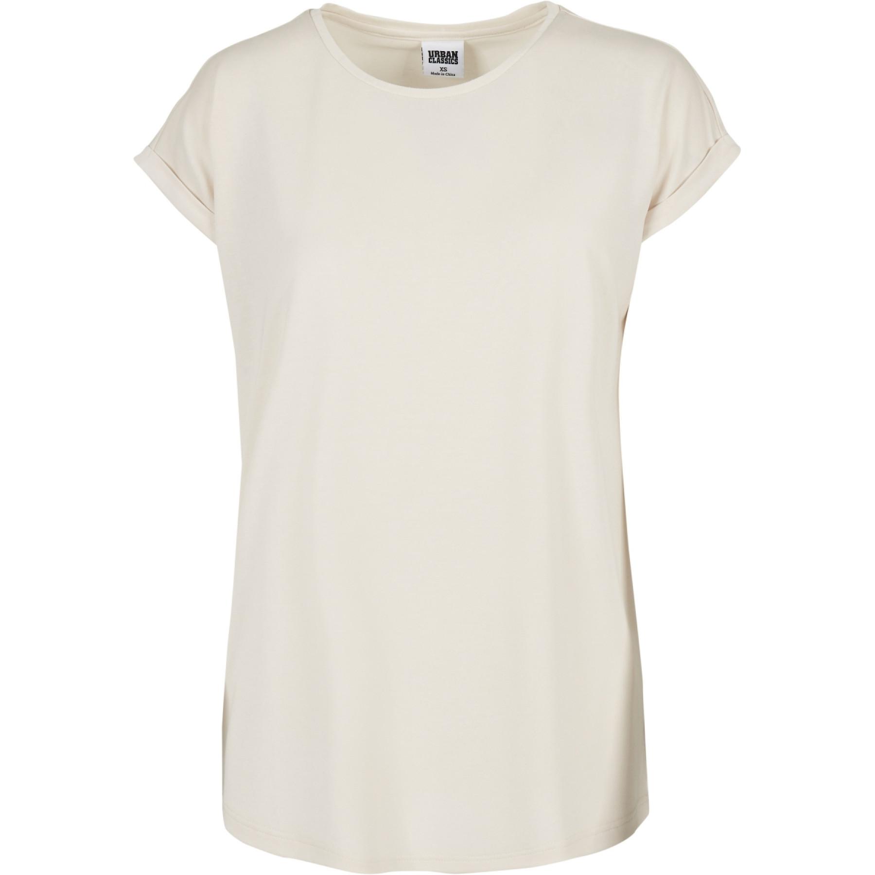 Dames-T-shirt Urban Classics modal extended shoulder-grandes tailles