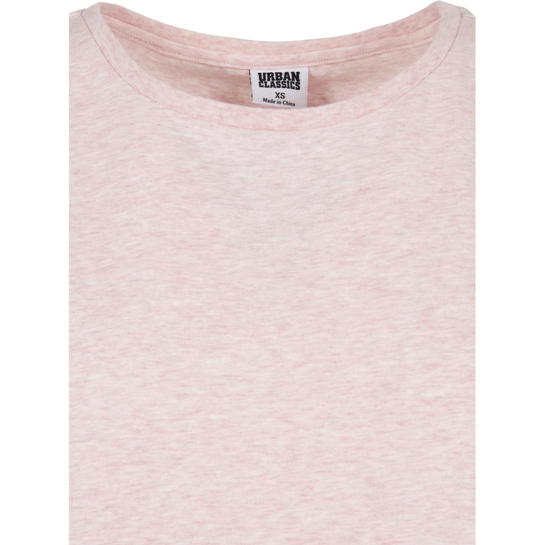 Dames-T-shirt Urban Classics color melange extended shoulder