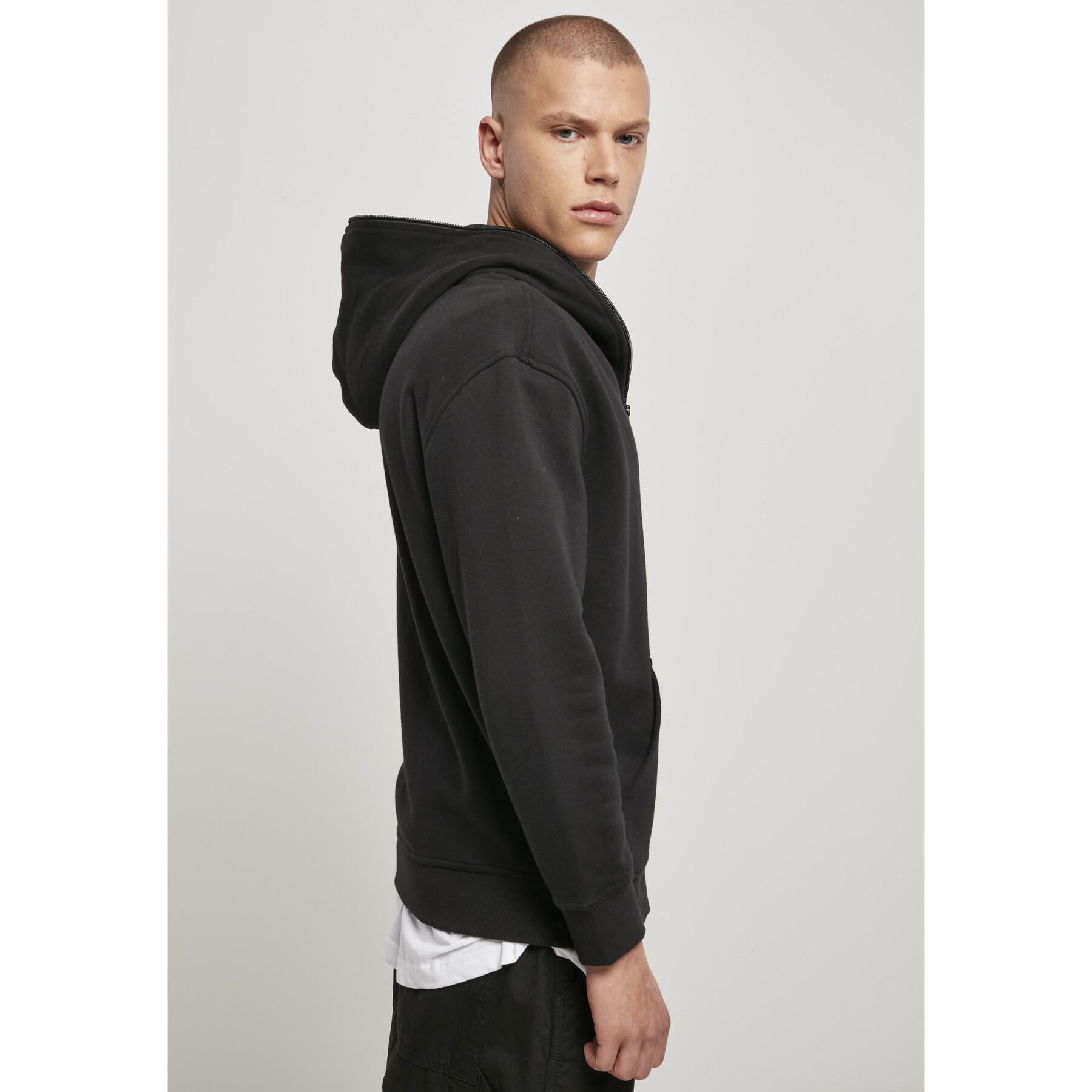 Hooded sweatshirt Urban Classics organic full zip (Grandes tailles)