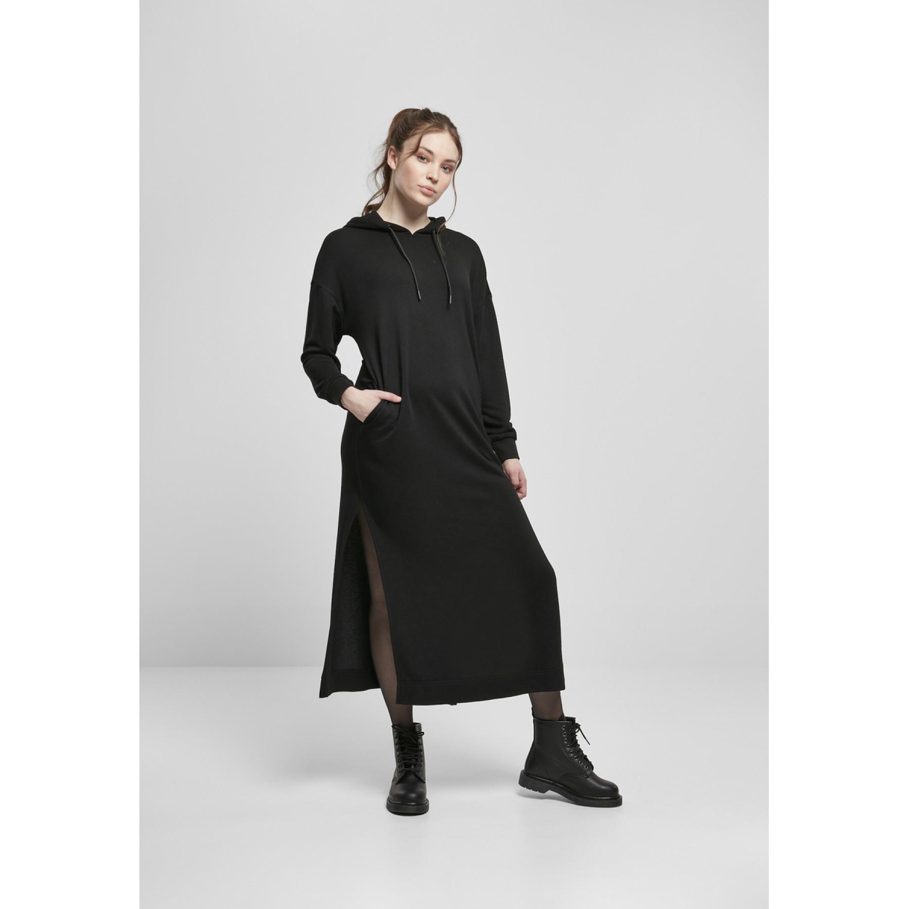 Hooded sweatshirt jurk vrouw Urban Classics modal terry long-grandes tailles