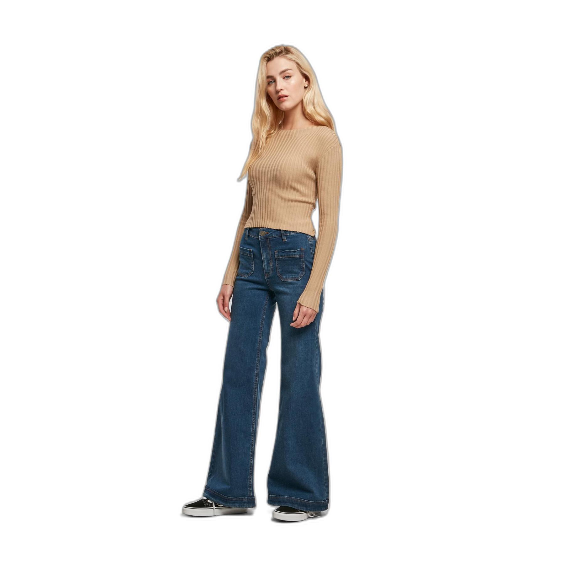 Jeans uitlopende dameskleding Urban Classics Vintage