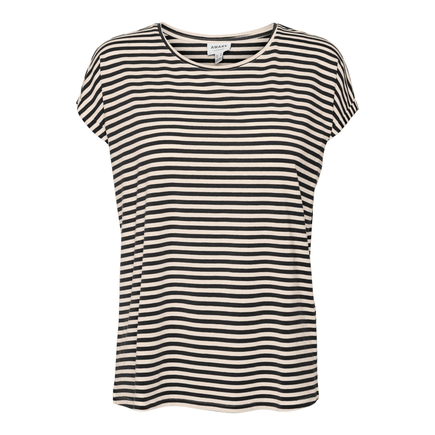 Gestreept dames-T-shirt Vero Moda Ava Plain