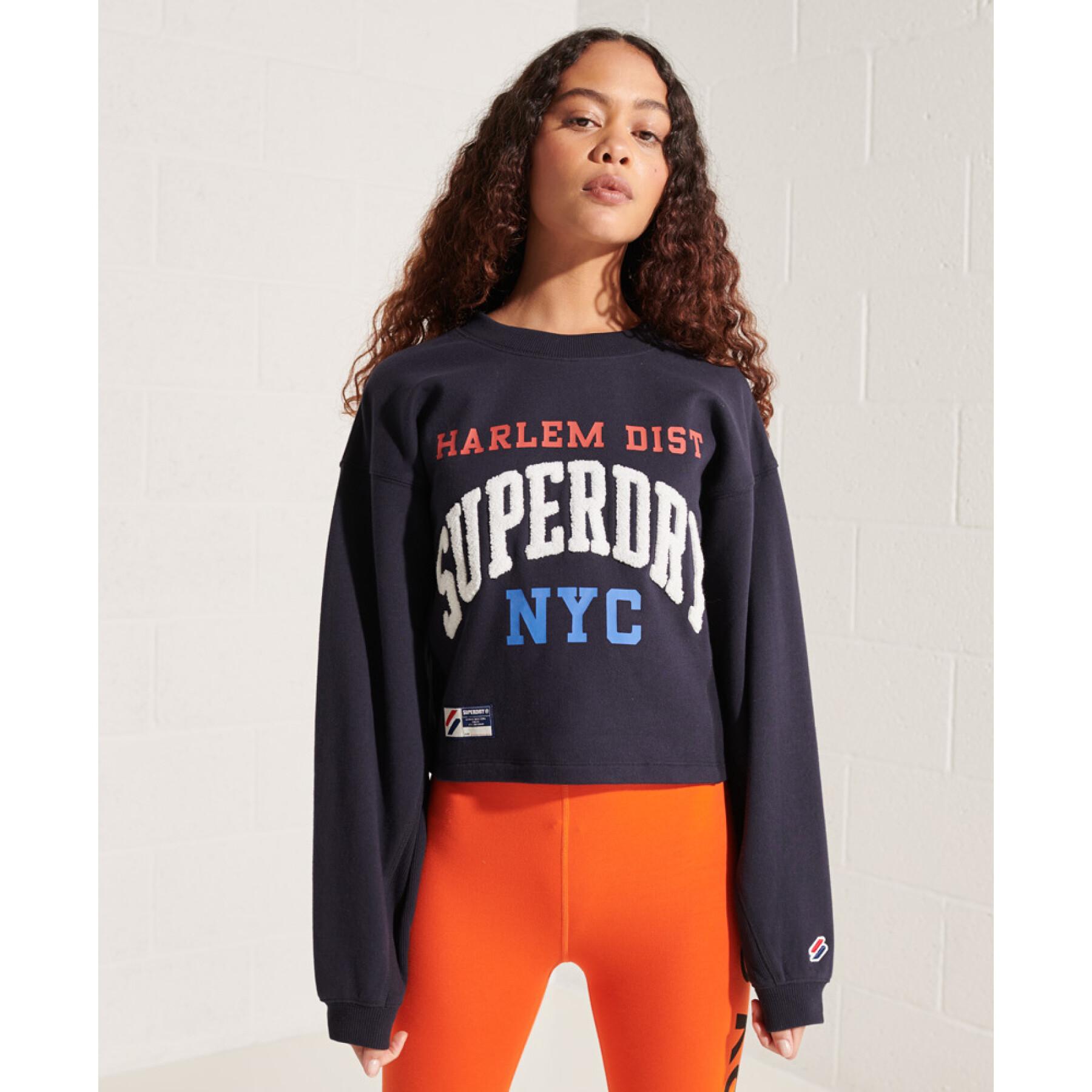 Damessweatshirt met vleermuismotief Superdry Varsity Arch