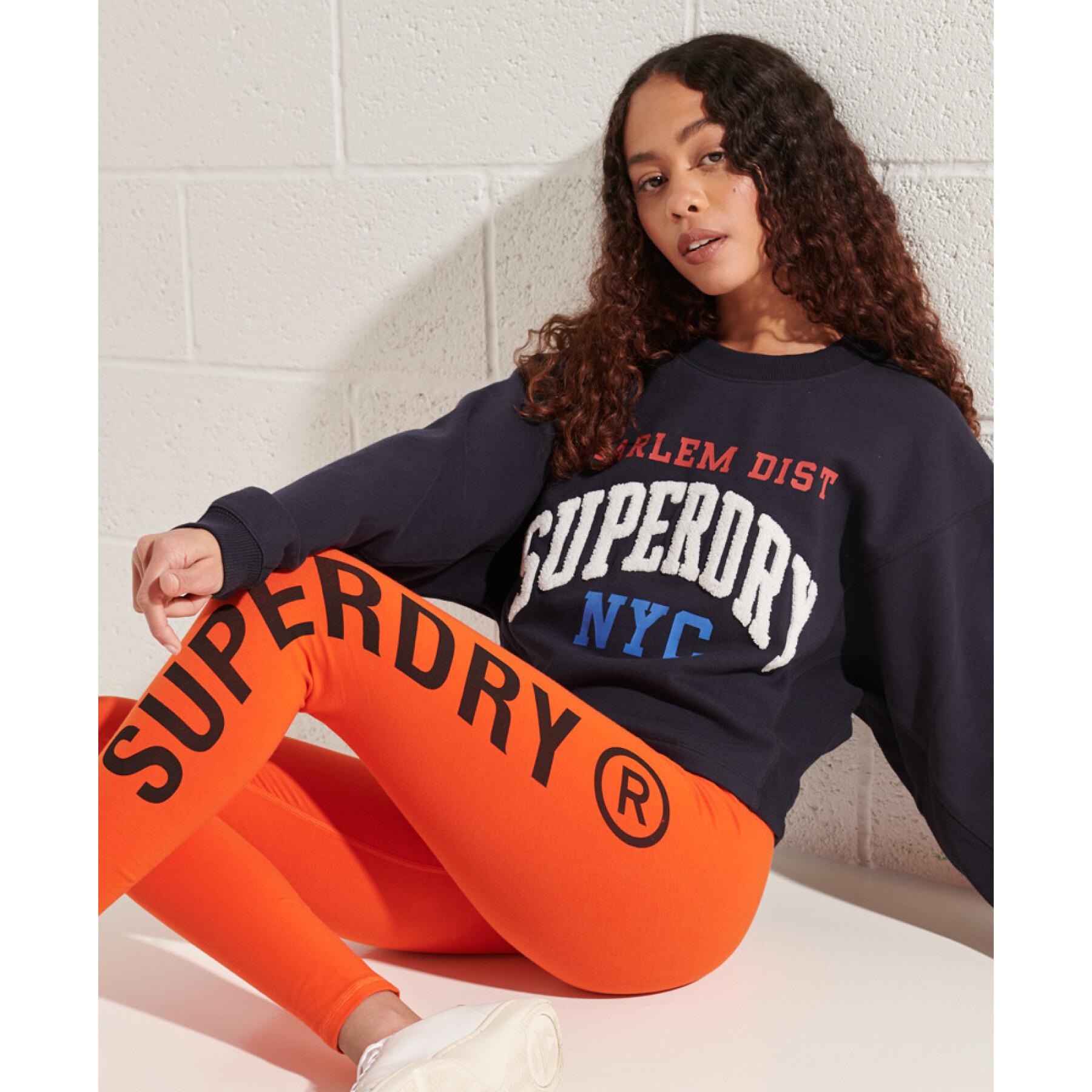 Damessweatshirt met vleermuismotief Superdry Varsity Arch