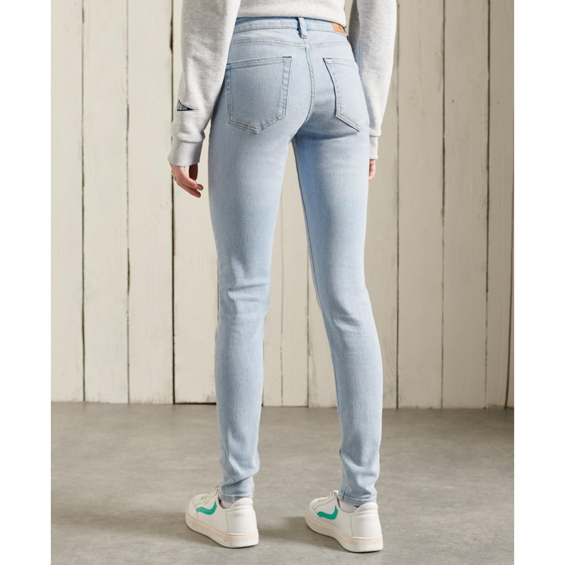 Dames skinny jeans met middenuitsnijding Superdry