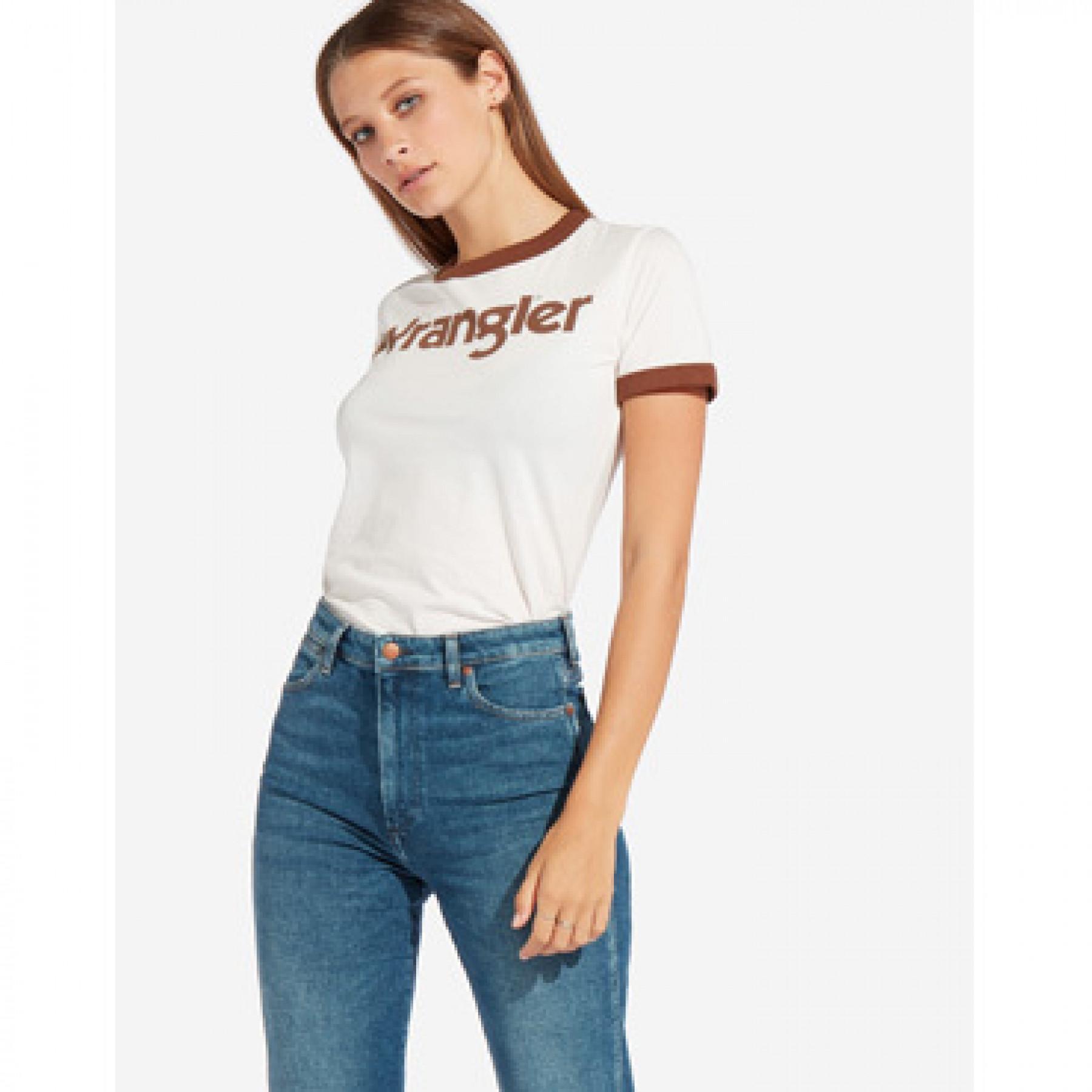 T-shirt met korte mouwen Wrangler ringer