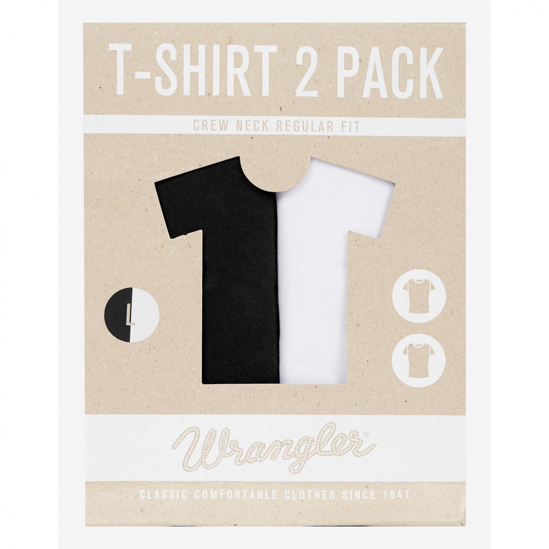 T-shirt met korte mouwen Wrangler (x2)