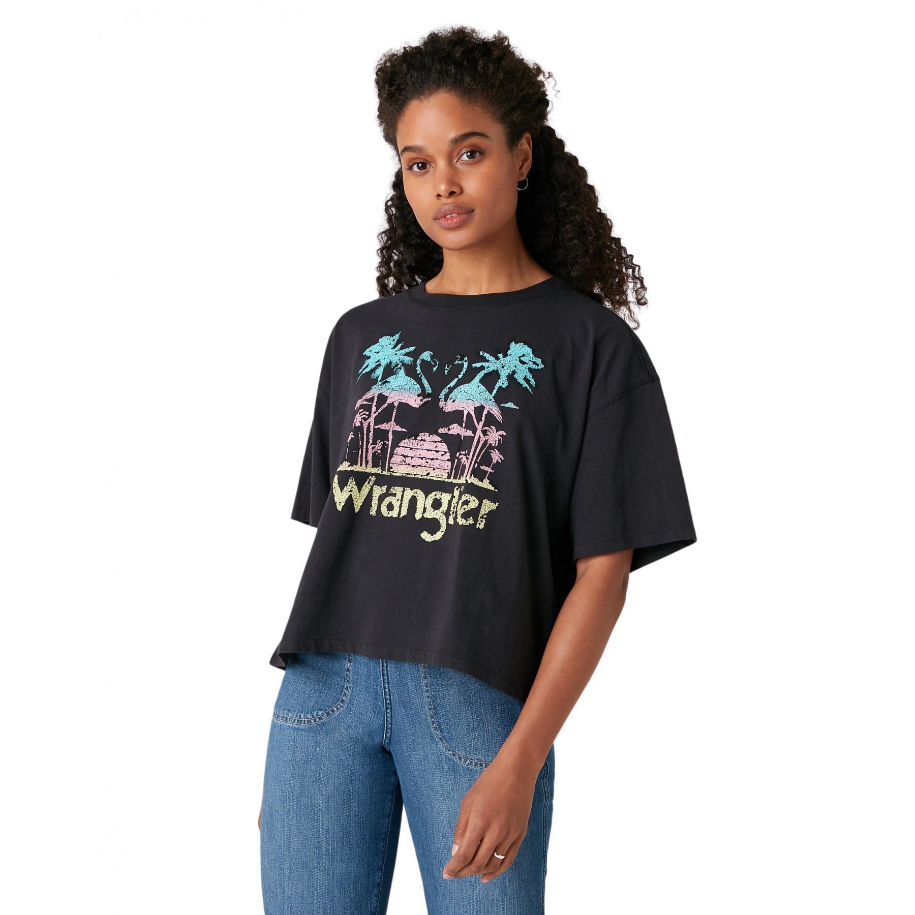 Dames-T-shirt Wrangler Boxy