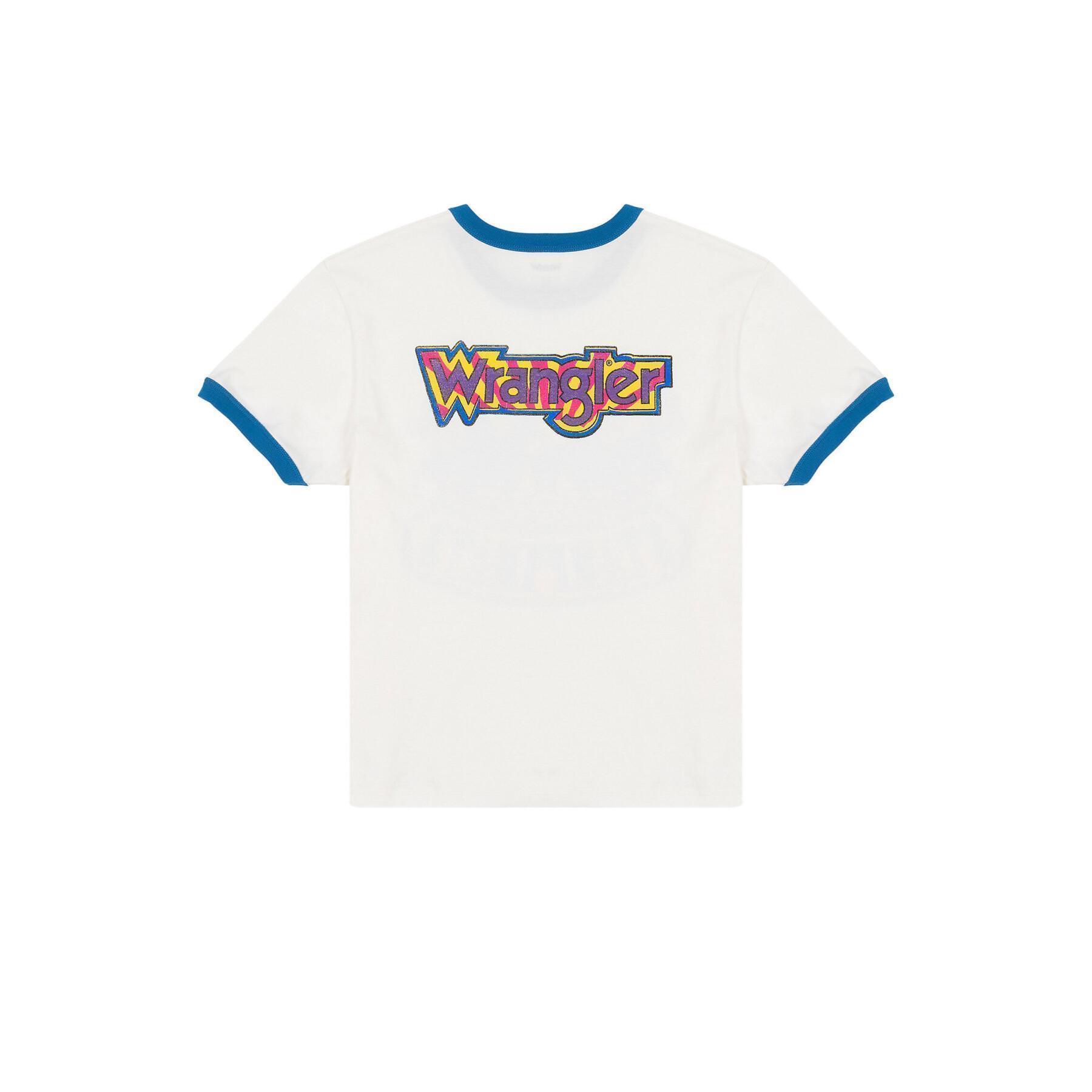 Dames-T-shirt Wrangler Relaxed Ringer