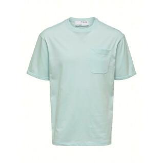 Collar-o T-shirt Selected Slhlooseroald