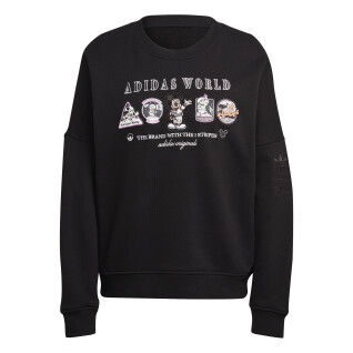 Dames losjes vallend sweatshirt adidas Originals Disney