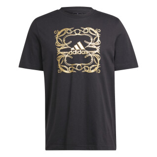 Metallic grafisch T-shirt adidas