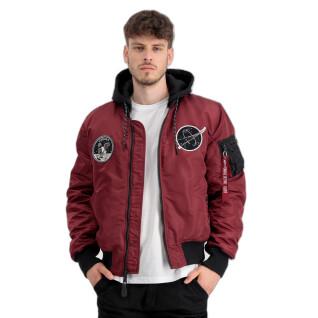 Donkere bomber met capuchon Alpha Industries MA-1 VF