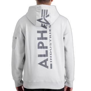 Sweatshirt bedrukte hoodie op de rug Alpha Industries
