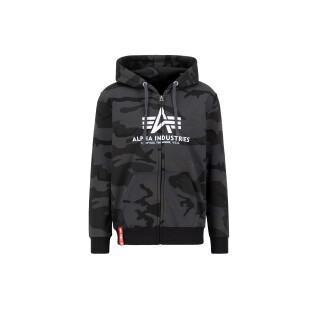 Hooded sweatshirt met rits Alpha Industries Basic