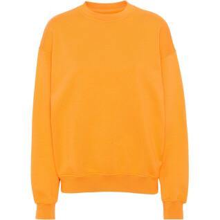 Sweatshirt ronde hals Colorful Standard Organic oversized sunny orange