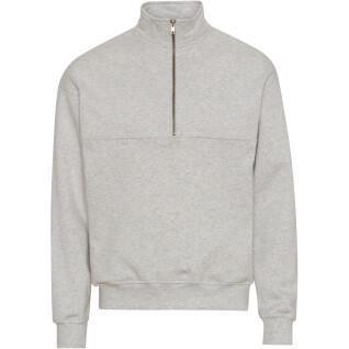 Sweatshirt 1/4 rits Colorful Standard Organic heather grey