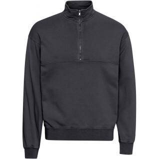 Sweatshirt 1/4 rits Colorful Standard Organic lava grey