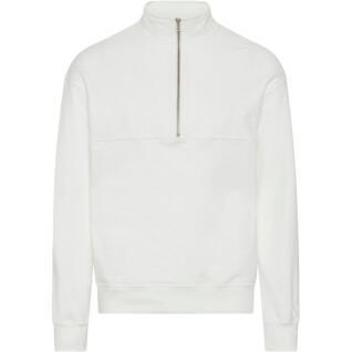Sweatshirt 1/4 rits Colorful Standard Organic optical white