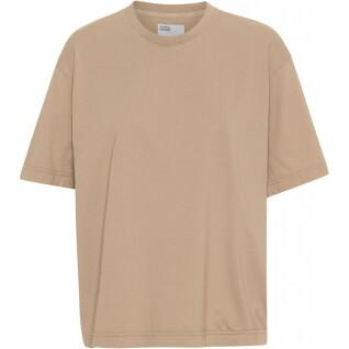 Dames-T-shirt Colorful Standard Organic oversized honey beige