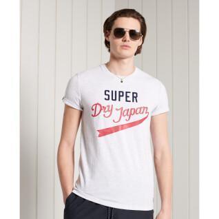 Lichtgewicht T-shirt met motief Superdry Collegiate