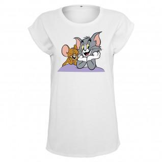 Dames-T-shirt Urban Classics femme tom & jerry