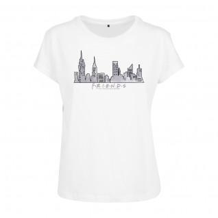 Dames-T-shirt Urban Classics friends skyline box