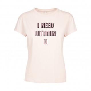 Dames-T-shirt Mister Tee vitamin u box