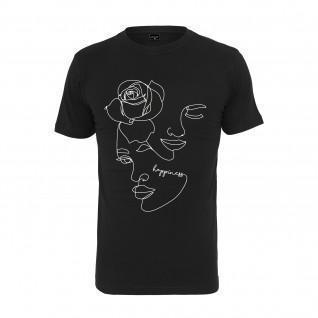 Dames-T-shirt Mister Tee one line rose